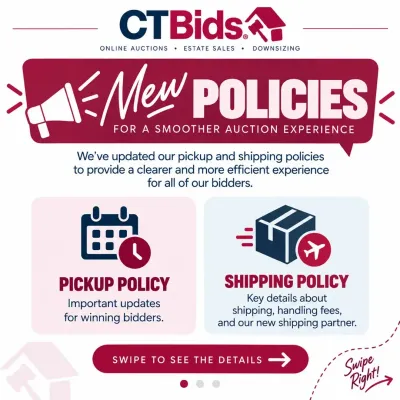 New Shipping And Pickup Policies!