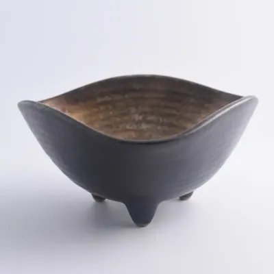 Japanese Modernist Stamped Ceramic Bowl