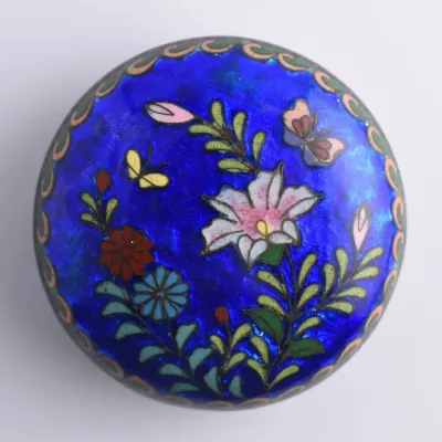 Japanese Vintage Floral Enamel Cloissoné