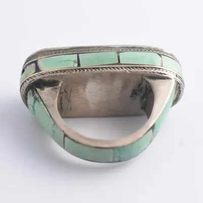 Sliver Etched Statement Ring