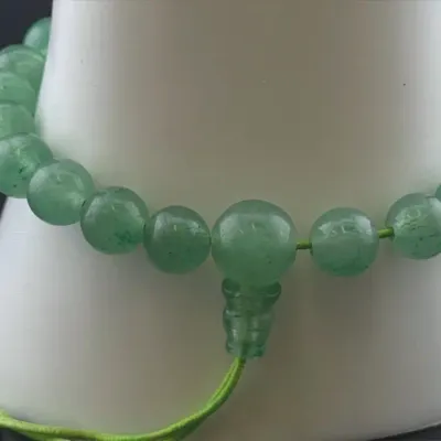 Green Jadeite Beaded Bracelet 