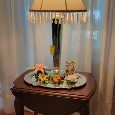 Lefton Flowers, dropleaf side table 
