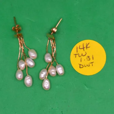 14k Pearl Earrings 