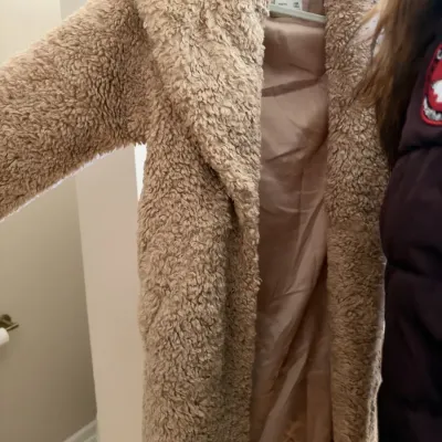 Abercrombie & Fitch teddy sherpa long coat