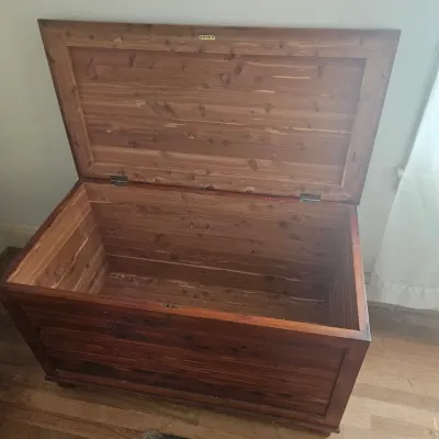 Large Antique Cedar Trunk