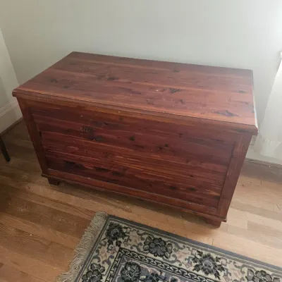 Large Antique Cedar Trunk