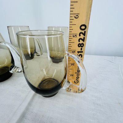 Lot 39 MCM Glass beer mugs