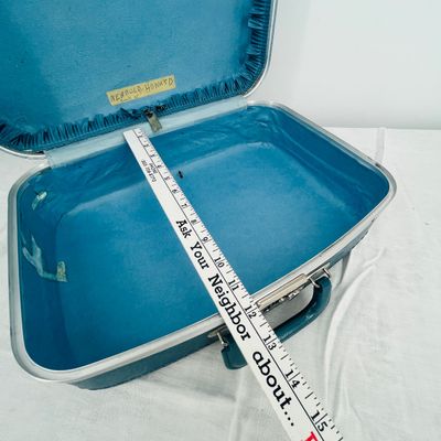 Lot 51 Blue vintage suitcase