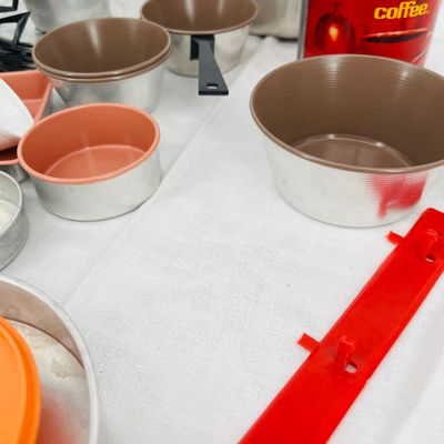 Lot 72 Vintage kids play kitchen items