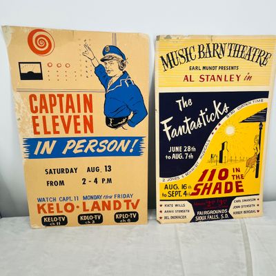 Lot 80 2 Vintage posters