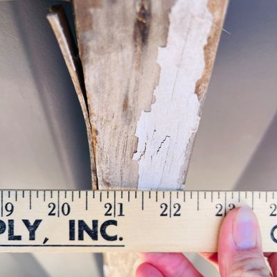 Lot 47 Wood 2 panel window frame