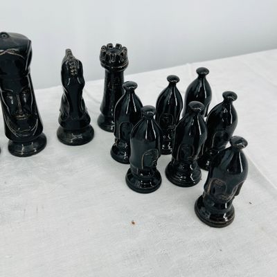 Lot 29 Ceramic chess pieces
