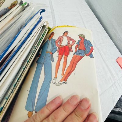 Lot 79 Vintage organizer full of patterns