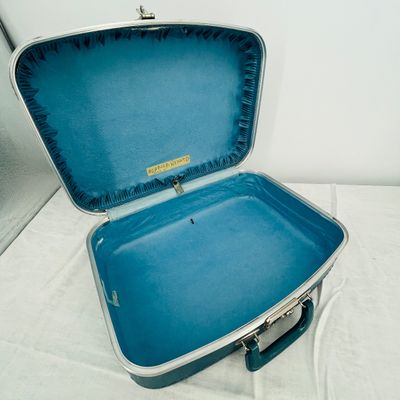 Lot 51 Blue vintage suitcase