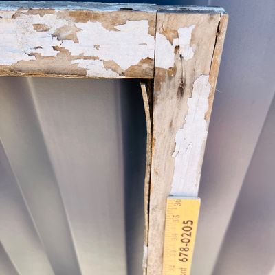 Lot 47 Wood 2 panel window frame