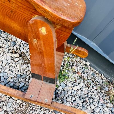 Lot 151 Adorable Wood rocking horse