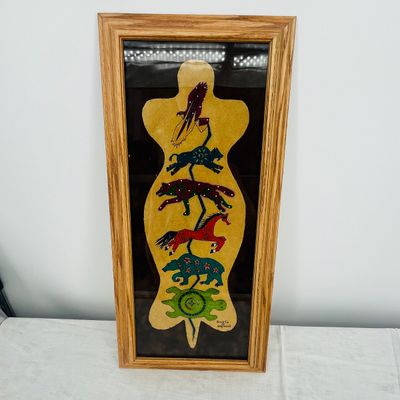 Lot 81 Hailstorm Animals Hide painting