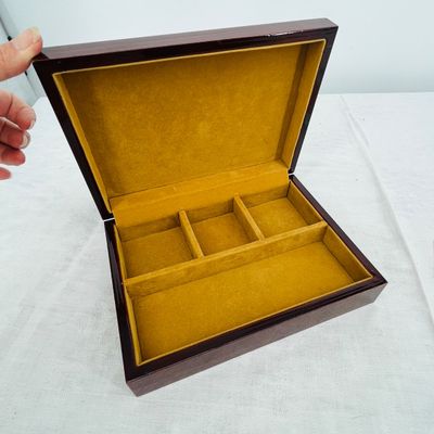Lot 130 Mahogany jewelry box
