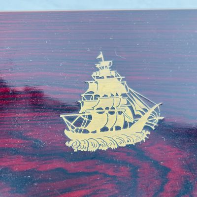 Lot 130 Mahogany jewelry box