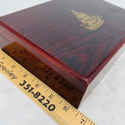Lot 130 Mahogany jewelry box