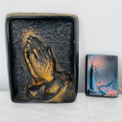 Lot 43 Chalkware wall art