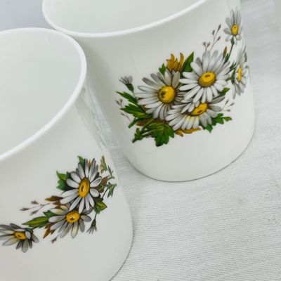 Lot 65 Bone china floral mugs