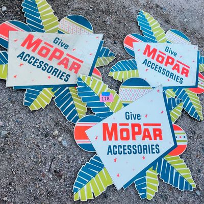 Lot 118 1949 MOPAR Buy Mopar accessories signs