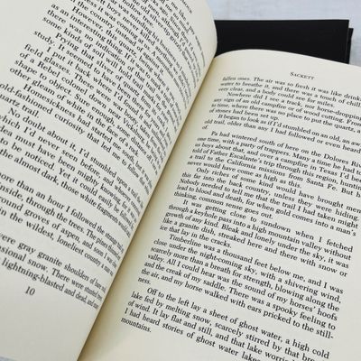 Lot 77 Louis L'Amour Leather book set