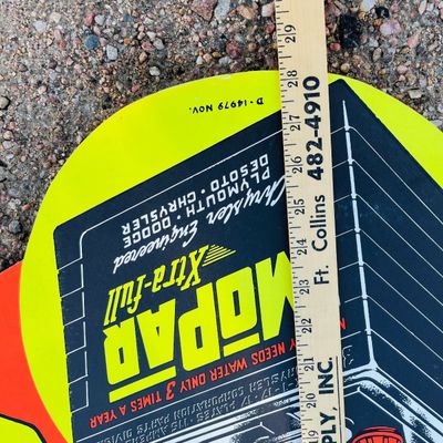 Lot 113 MOPAR Battery Check signs
