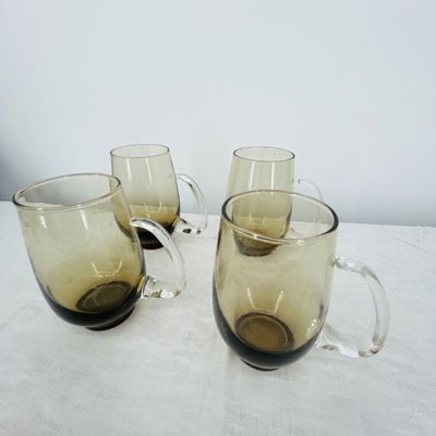 Lot 39 MCM Glass beer mugs