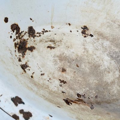 Lot 46 Graniteware oval baby bath