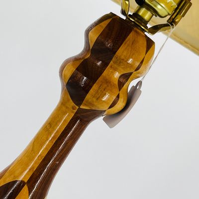 Lot 59 Vintage inlay wood lamp