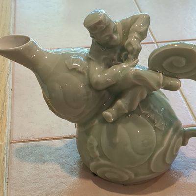 Vintage Bombay Company Figural Teapot