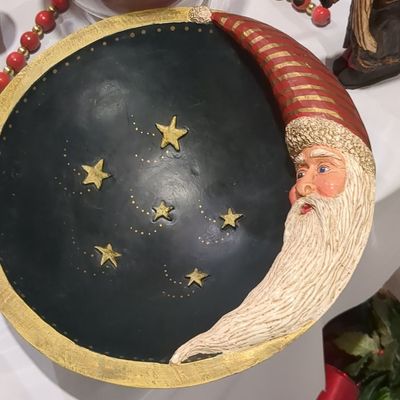 Kurt Adler Santa Crescent Moon Style Ornament