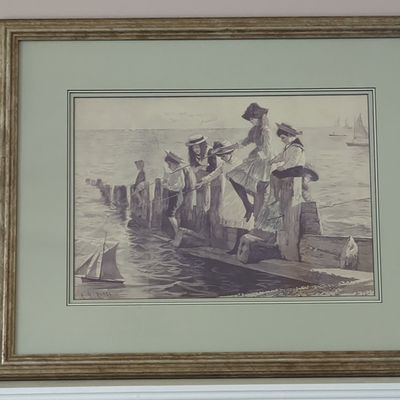 Arthur J. Elsley 'The Pier' Print