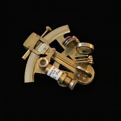 Decorative Brass Nautical Sextant "Hand Made in India for The Planet"