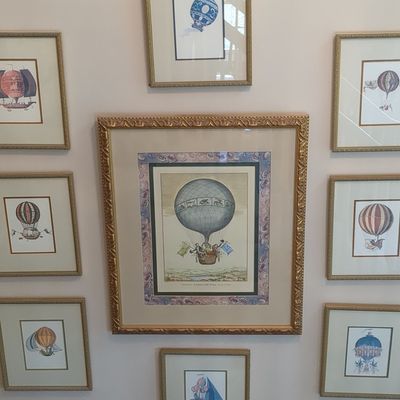 Collection of Vintage Hot Air Balloon Prints