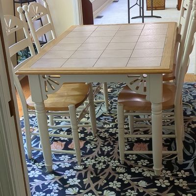Country Cottage Tile-Top Dining Set