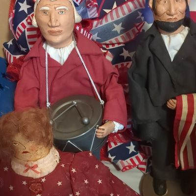 Hallmark "Famous Americans" Series Cloth Doll Set