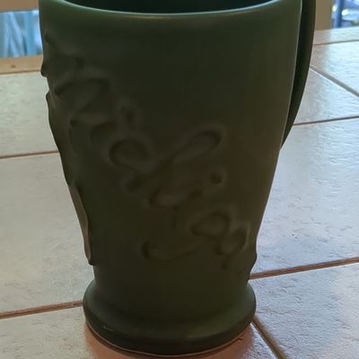 Vintage Michigan Souvenir Pottery Mug