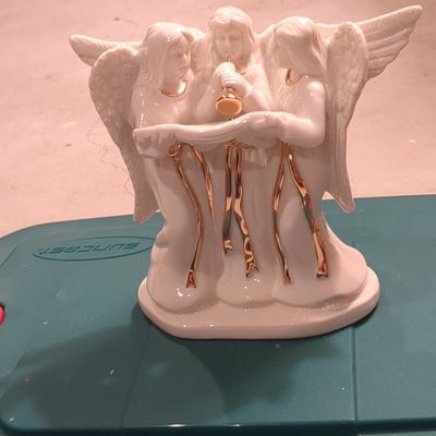 Mikasa Holiday Elegance Angel Trio Candleholder FK001