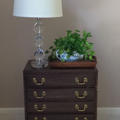 Ethan Allen Georgian Court Four-Drawer Mahogany Bedside Chest