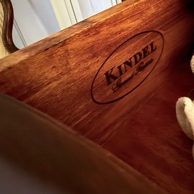 Kindel Furniture Georgian Carved Mahogany Block Front Chest of Drawers