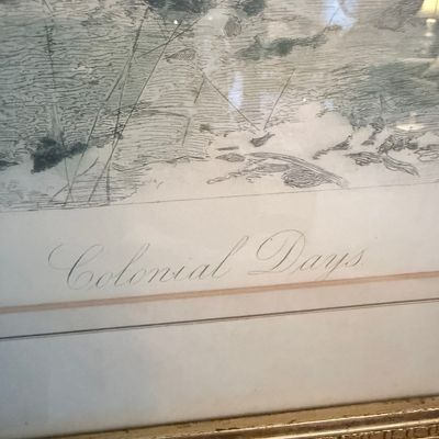 Colonial Days Etching/Print