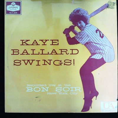Sale Photo Thumbnail #177: Kaye Ballard Swings! London Records Vinyl LP HA-T 2234 (1959)