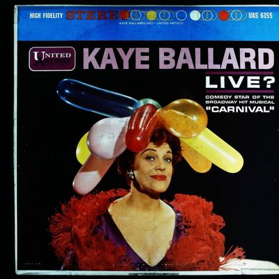 Sale Photo Thumbnail #176: Kaye Ballard Live? Stereo LP Record United Artists UAS 6155 (1961)
