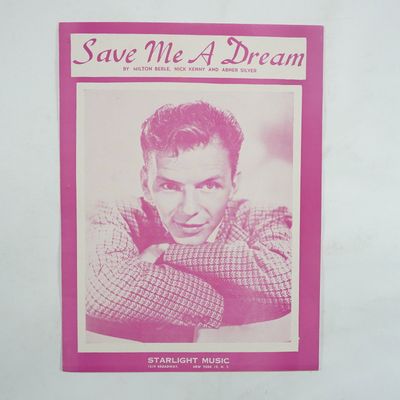 Sale Photo Thumbnail #271: Frank Sinatra Save Me a Dream Sheet Music, 1954