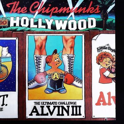Sale Photo Thumbnail #519: The Chipmunks Go Hollywood 1982 RCA Vinyl LP Record Album AFL1-4376