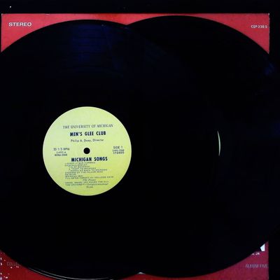 Sale Photo Thumbnail #623: Two Vintage 12-Inch Vinyl Records Including Great Songs of Christmas Album Five and University of