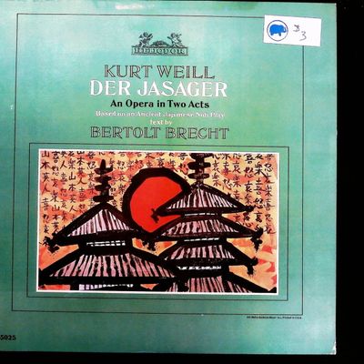 Sale Photo Thumbnail #421: Kurt Weill Der Jasager An Opera in Two Acts LP Vinyl Record